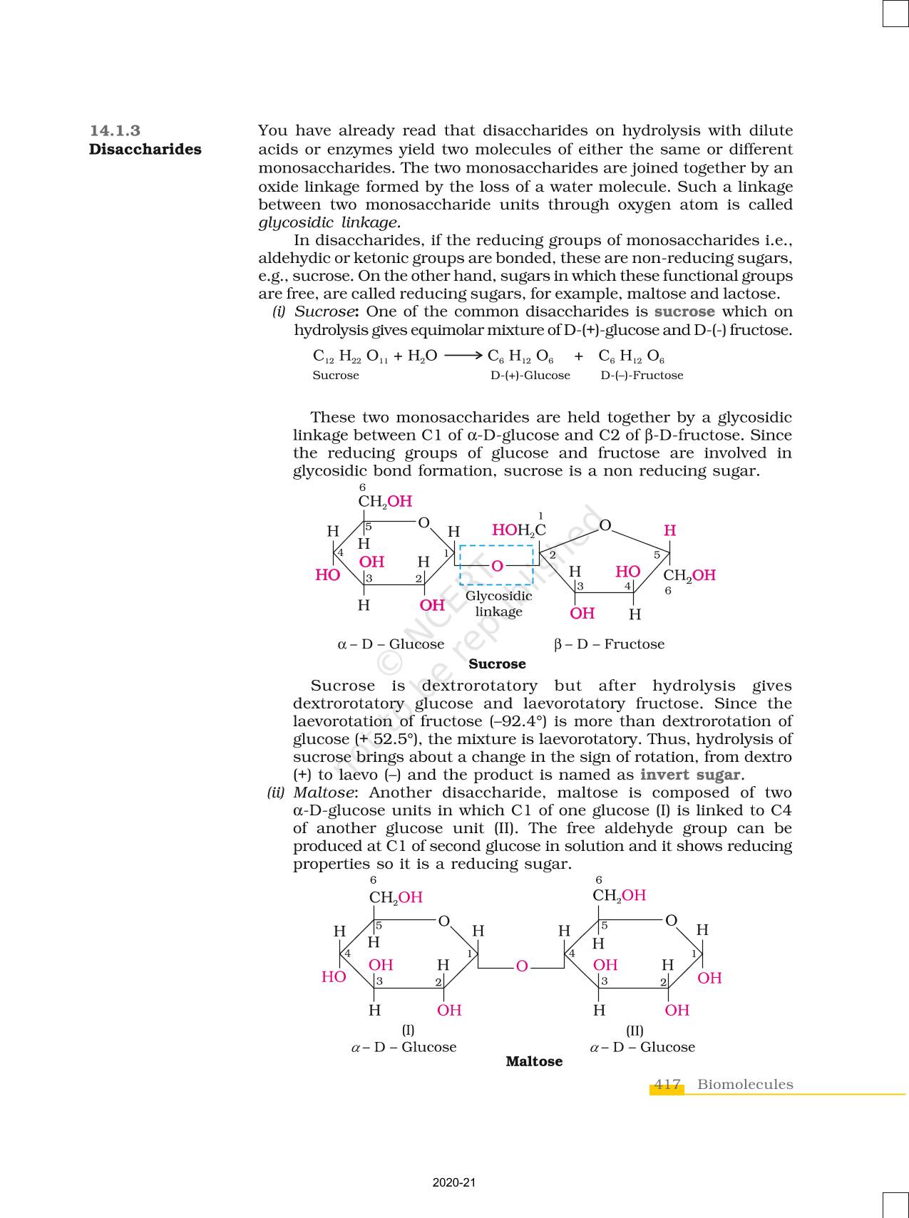 biomolecules class 12 chemistry assignment